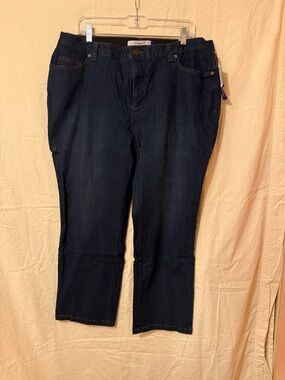 NWT Catherines Dark Blue Straight Leg Jeans 20WP